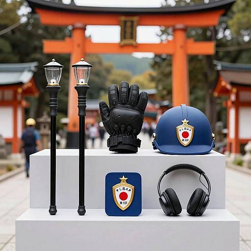 Japanese Police Gear Minimalist Display