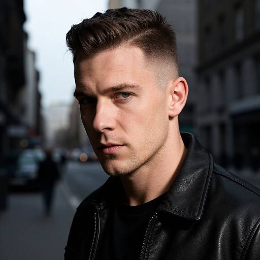 Urban Portrait of Fit European Man