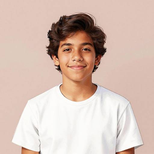 Digital Pastel Portrait of Teen Boy