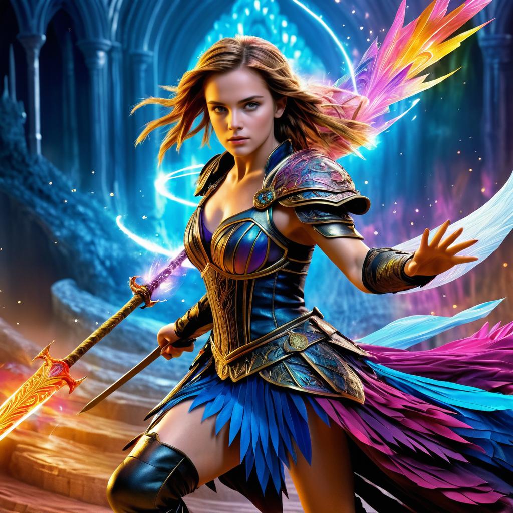 Emma Watson as a Fantasy Warrior