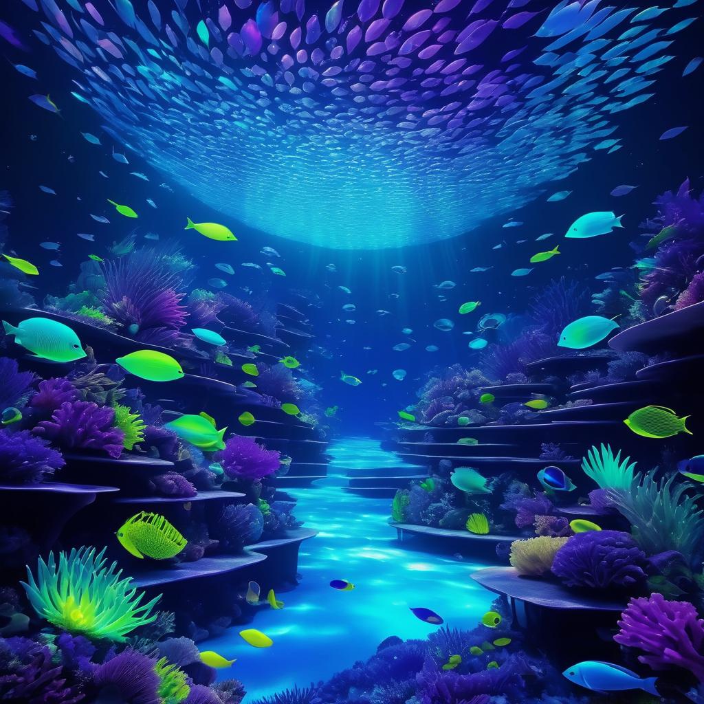 Bioluminescent Underwater Rave Inspiration