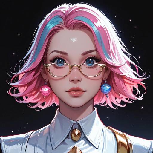 Quirky Cat in Retro Futuristic Art