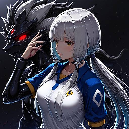 Illustration of Hakuryuu (inazuma eleven), inazuma eleven (series) in the style of Ishimiso (ishimura)