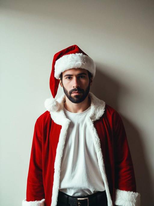 Man in Santa Claus Costume