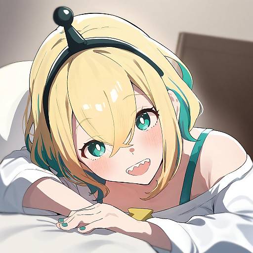 Illustration of Amano pikamee, voms in the style of Onikokko