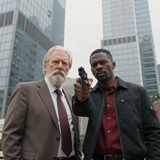 Dramatic Contrast in Urban Setting