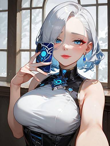 Futuristic Cosplay Portrait of a Woman