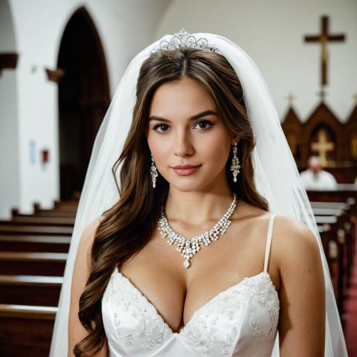 Elegant Bridal Wear with Jewelry Focus