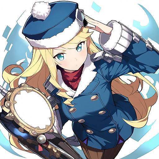 Illustration of Gunner 2 (sekaiju), sekaiju no meikyuu in the style of Haruyuki (yukichasoba)