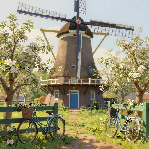 Pastel Impression of Historic Windmill Cottage