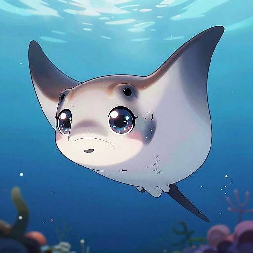 Chibi Manta Ray Fairy Anime