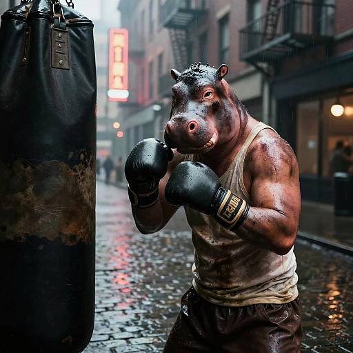 Gritty Underground Hippo Boxer