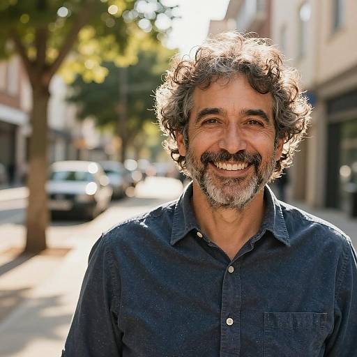 Warm Portrait of a Smiling Man