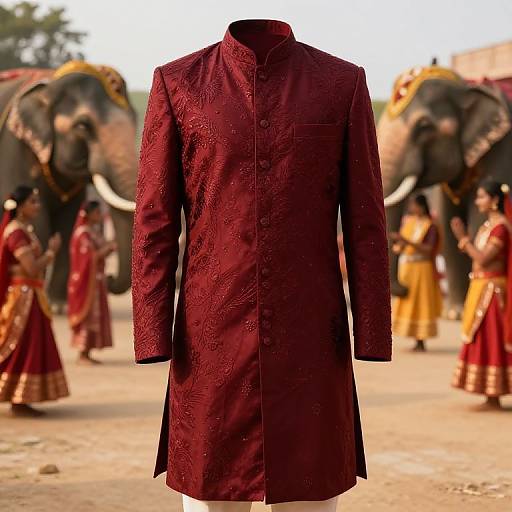 Classic Maroon Jodhpuri Suit Festival