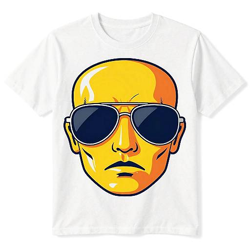 Retro Aggressive Jaguar Face T-Shirt Design