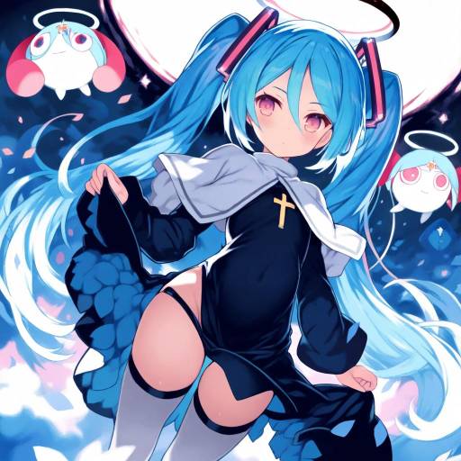 Illustration of Aimaina, vocaloid in the style of Kurasuke