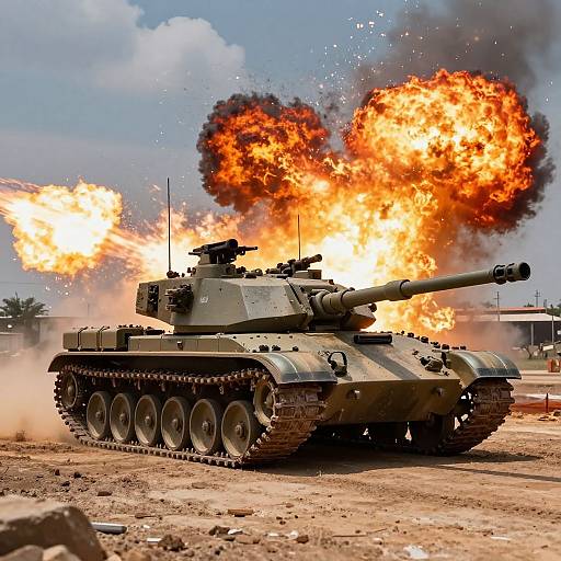 Zulfiqar Tank in Explosive Battle