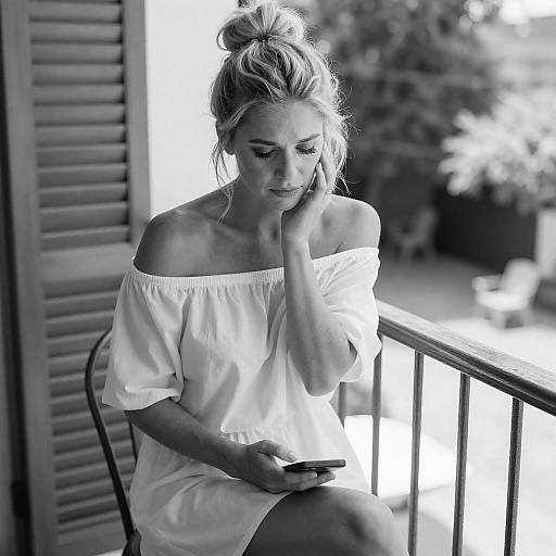 Melancholy Moments on the Balcony