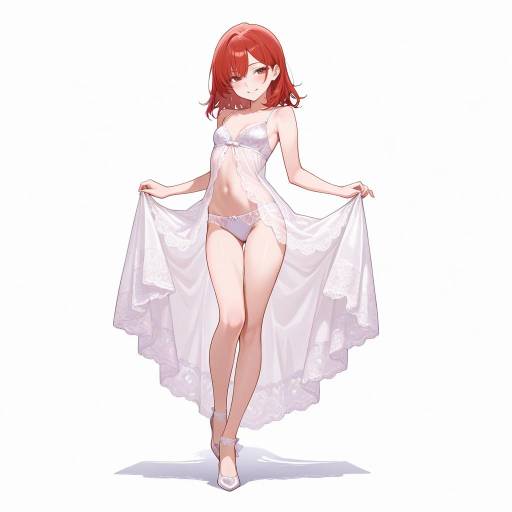 Playful Petite Woman in Lingerie Playful Petite Woman in Lingerie