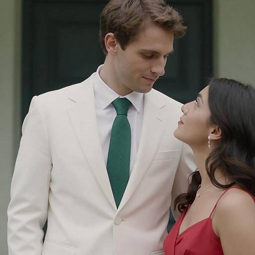 Elegant Couple in Captivating Contrast