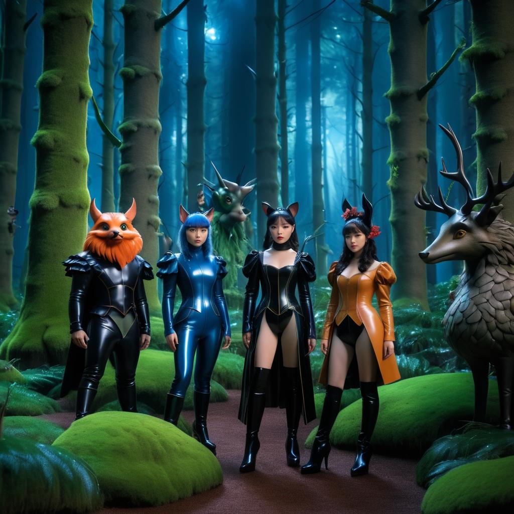 Enchanted Forest Beasts in Latex