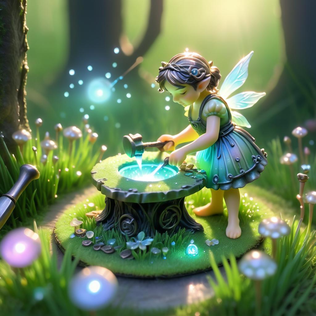 Enchanting Fairy Blacksmith in Glade