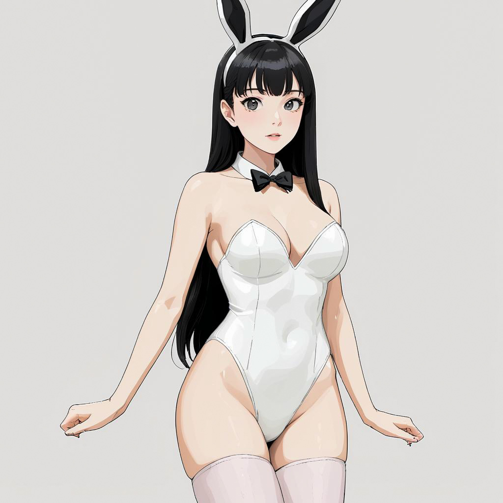 Flustered Celebrity in Bunny Girl Outfit