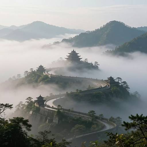 Ethereal Spiraling Tiers of Serenity