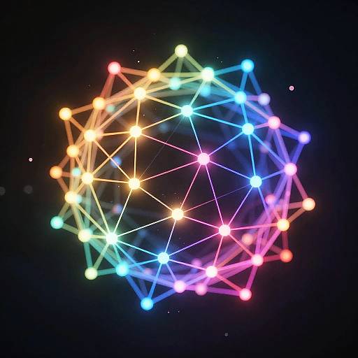 Glowing Neural Network in Void