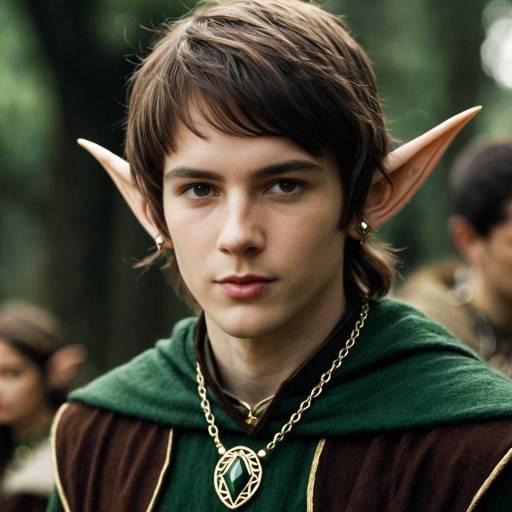 Realistic Elf Man in Lord of the Rings Costume