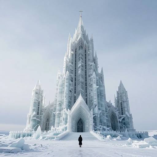 Ice Cathedral and Solitary Reflection