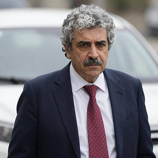 Serious Middle-Aged Man Outdoor Portrait