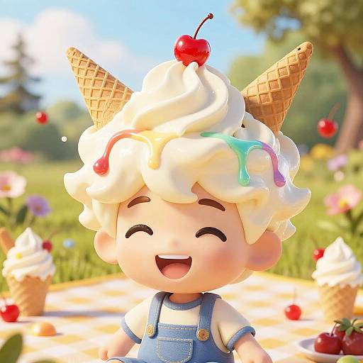 Boys with Ice Cream Hair Fantasy