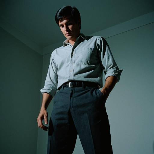 Man in 60s Style Casual Outfit