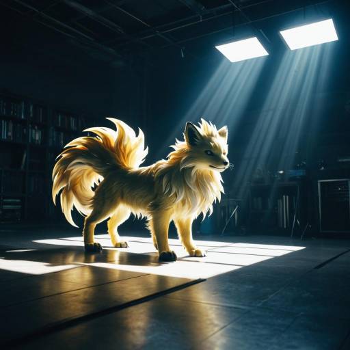Haunted Ninetales with Dramatic Lighting