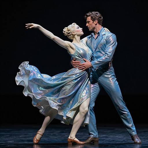 Elegant Sculpture of a Dancing Couple