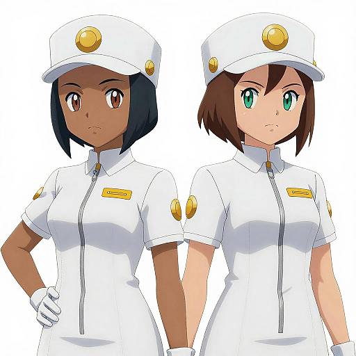 Anime Female Characters as Aether Foundation Employees