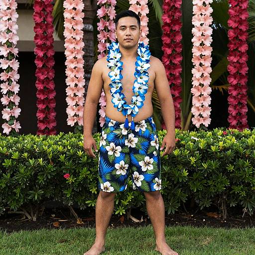 Hawaiian Vacation Costume Portrait