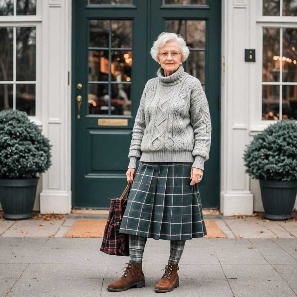 Cozy Winter Fashion for Elderly Women