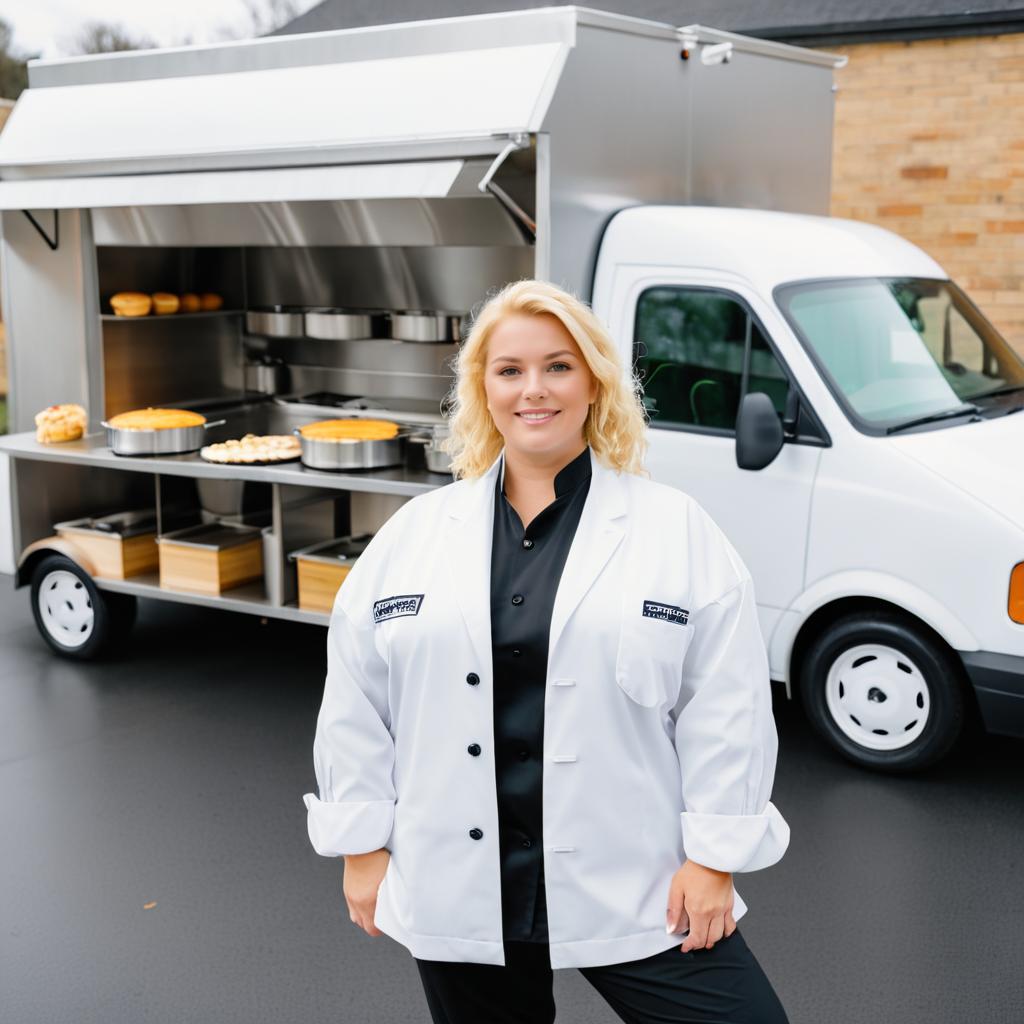 Blonde Caterer by Catering Van Scene