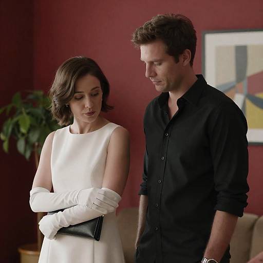 Intimate Moment in a Red Room