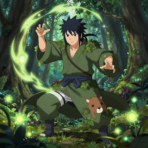 Mystical Druid Summoning Woodland Spirits