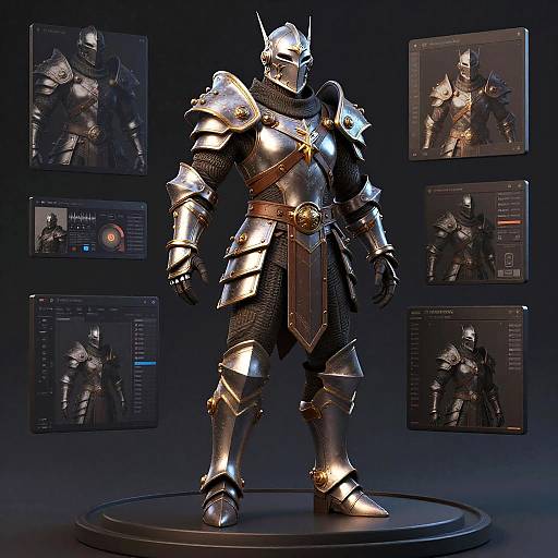 3D Fantasy Warrior Armor Customization