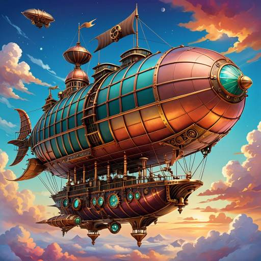 Intricate Steampunk Airship Adventure Intricate Steampunk Airship Adventure