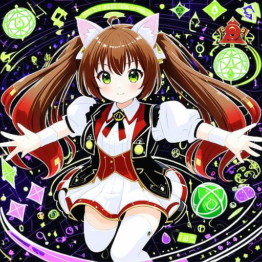 Illustration of Aloe (quiz magic academy), quiz magic academy in the style of Sousouman