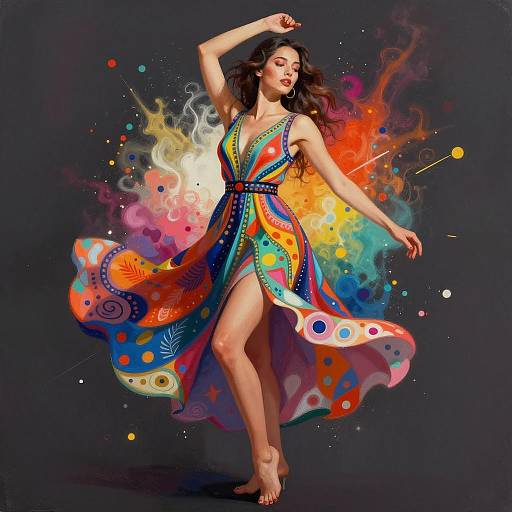 Vibrant Elegance: A Colorful Expression