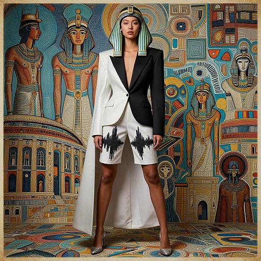 Futuristic Afrofuturism Fashion Portrait