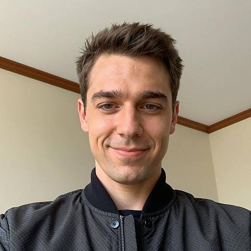 Close-Up Low-Angle Portrait of a Man