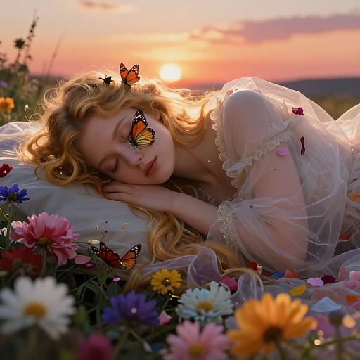 Pre-Raphaelite Butterfly's-Eye Dream