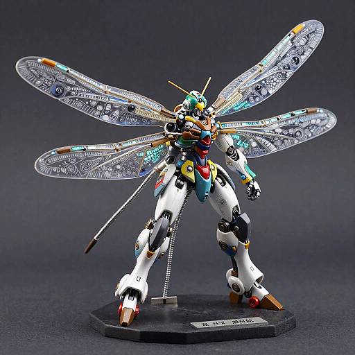Futuristic Mech Dragonfly Sculpture